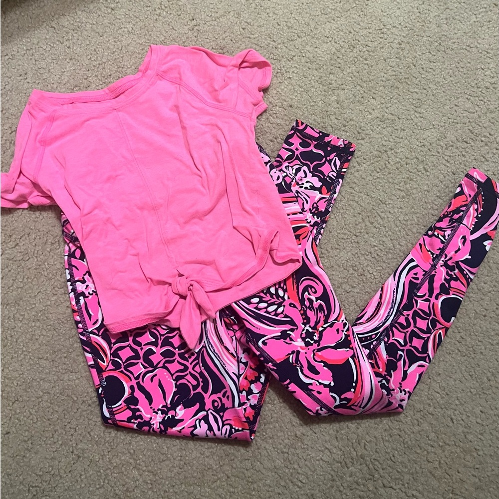Girls Lilly Pulitzer luxletic outfit